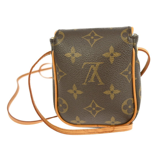 Louis Vuitton Cancun Pochette Monogram Canvas, BROWN, CANVAS, Clutche & pouche