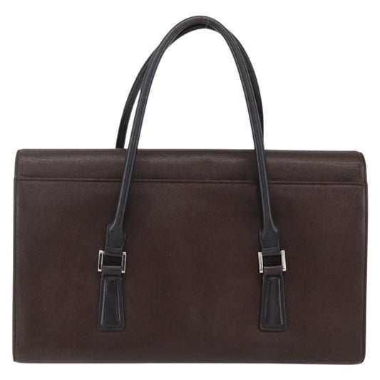 Burberry Vintage Handbag Leather, BROWN, LEATHER, Handbag