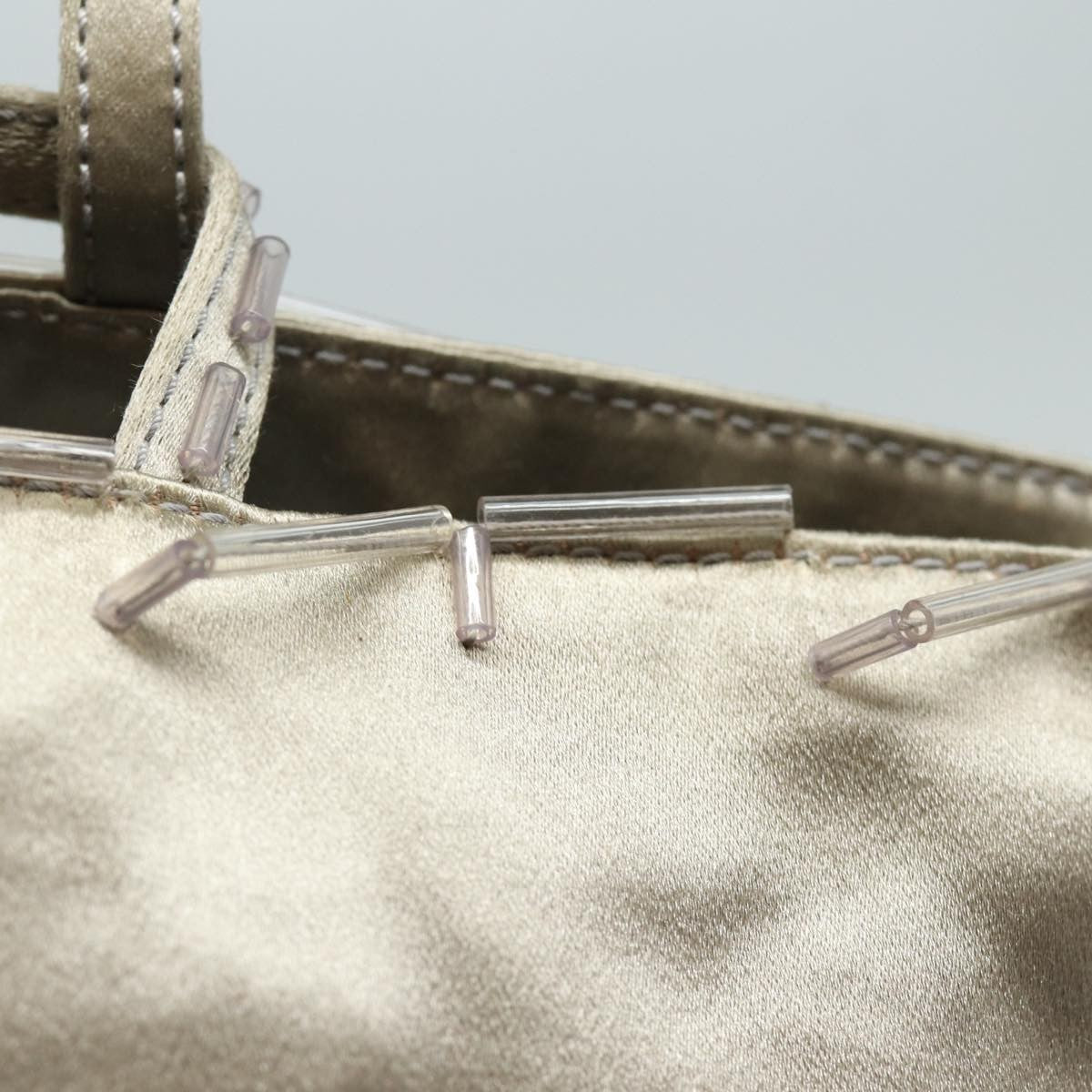 Prada Vintage Handbag Tessuto, SILVER, NYLON, Handbag