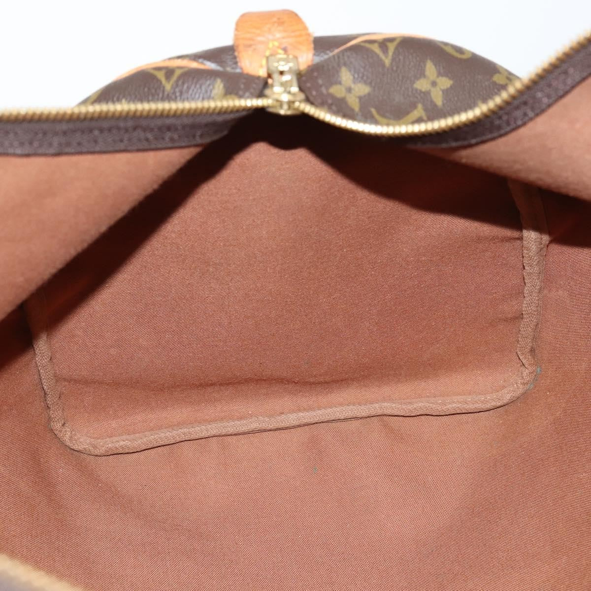 Louis Vuitton Keepall Bag Monogram Canvas, BROWN, CANVAS, Travel bag