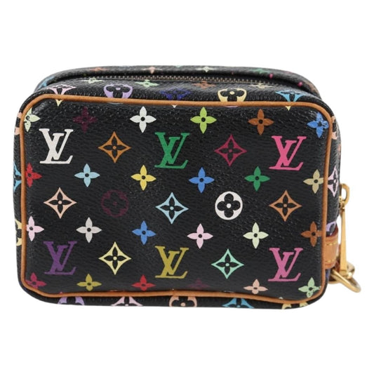 Louis Vuitton Wapity Trousse Pouch Monogram Multicolor, BLACK, CANVAS, Clutche & pouche