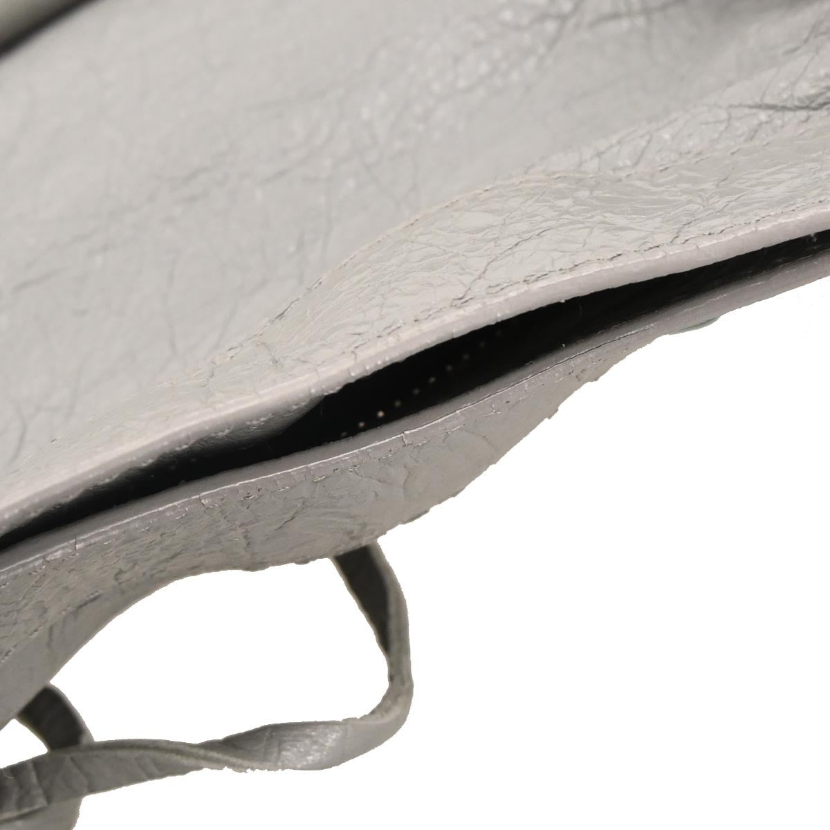 Balenciaga City Classic Studs Bag Leather, GRAY, LEATHER, Handbag