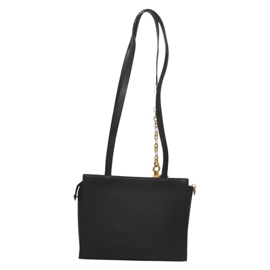 Versace Medusa Shoulder Bag Leather, BLACK, LEATHER, Shoulder bag