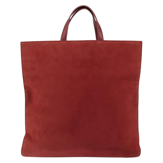 Loewe Anagram Tote Suede, RED, SUEDE, Tote bag