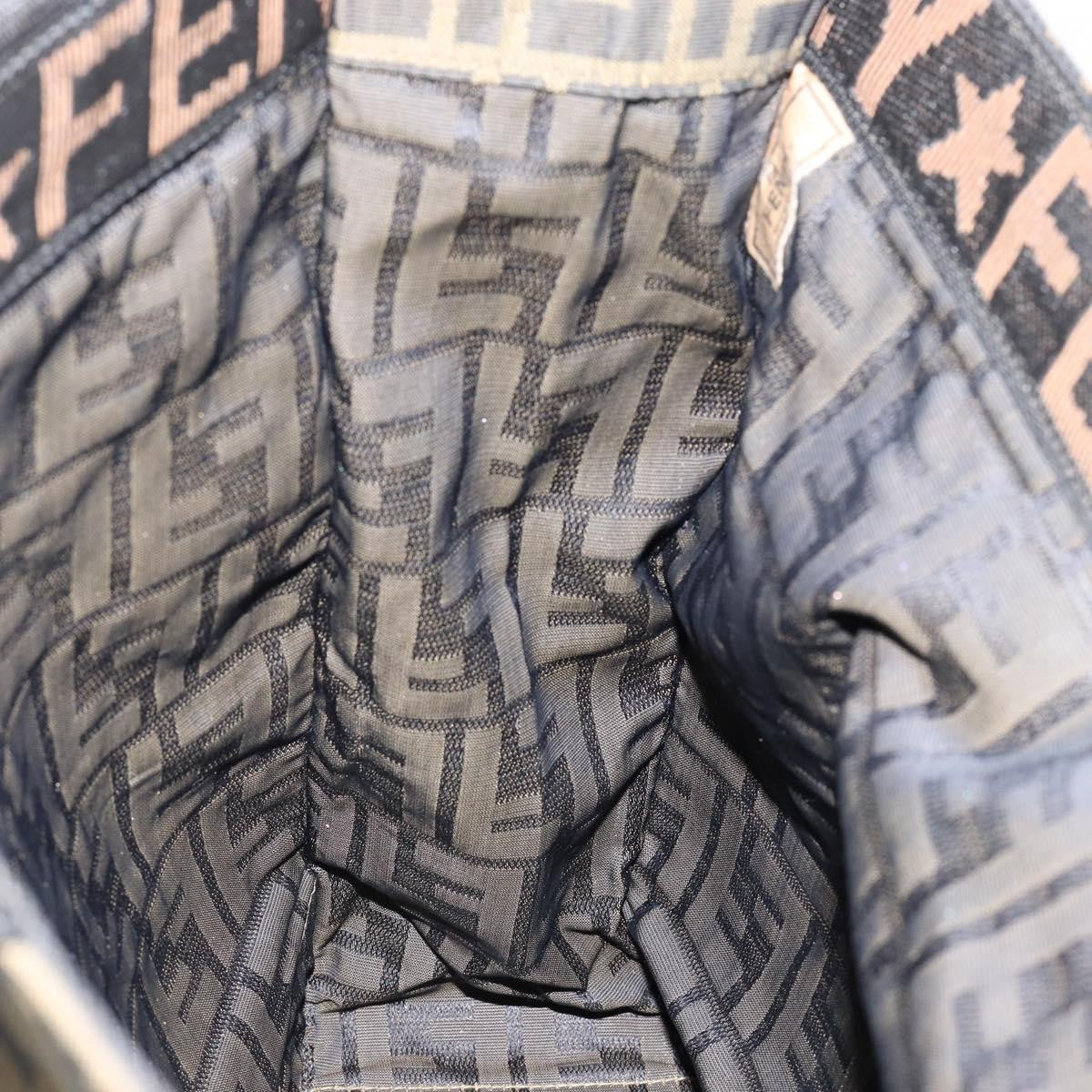 Fendi Zucca Tote bag FF motif, BROWN, CANVAS, Tote bag