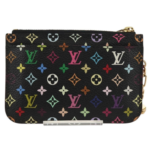 Louis Vuitton Pochette clés NM Monogram Multicolor Canvas, BLACK, CANVAS, Wallets