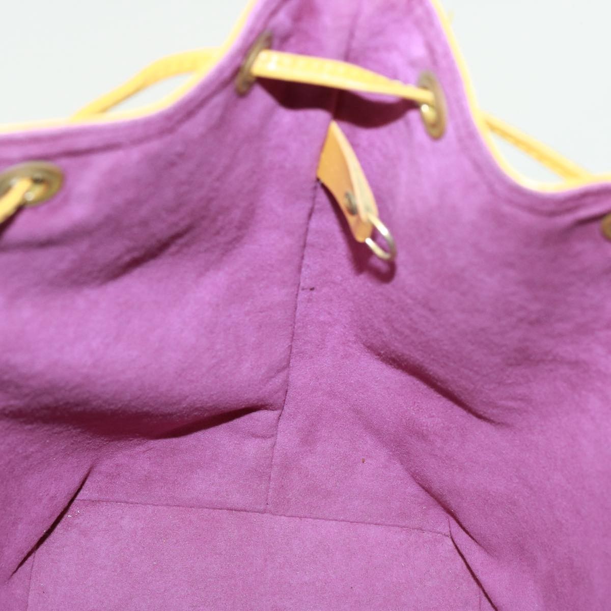 Louis Vuitton Petit Noe Handbag Epi Leather, YELLOW, LEATHER, Handbag