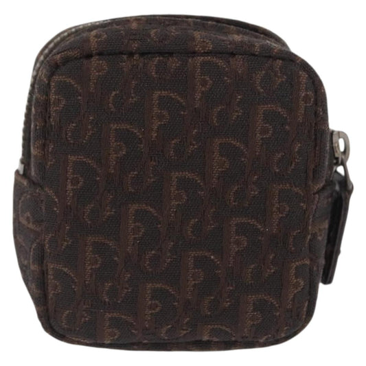 Christian Dior Vintage Trotter Pouch Canvas, BROWN, CANVAS, Clutche & pouche