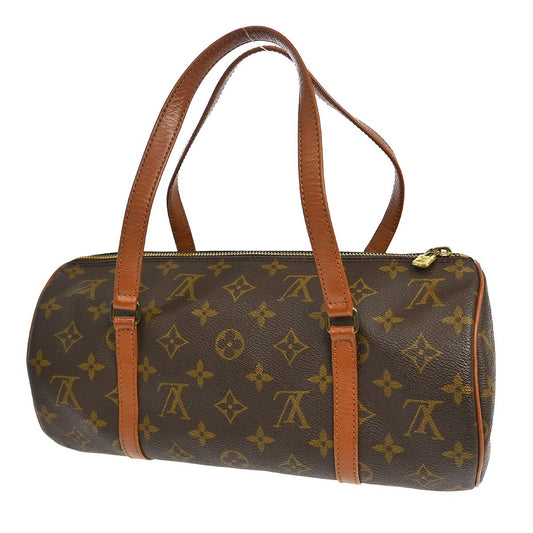 Louis Vuitton Papillon Handbag Monogram Canvas, Brown, Canvas, Handbag