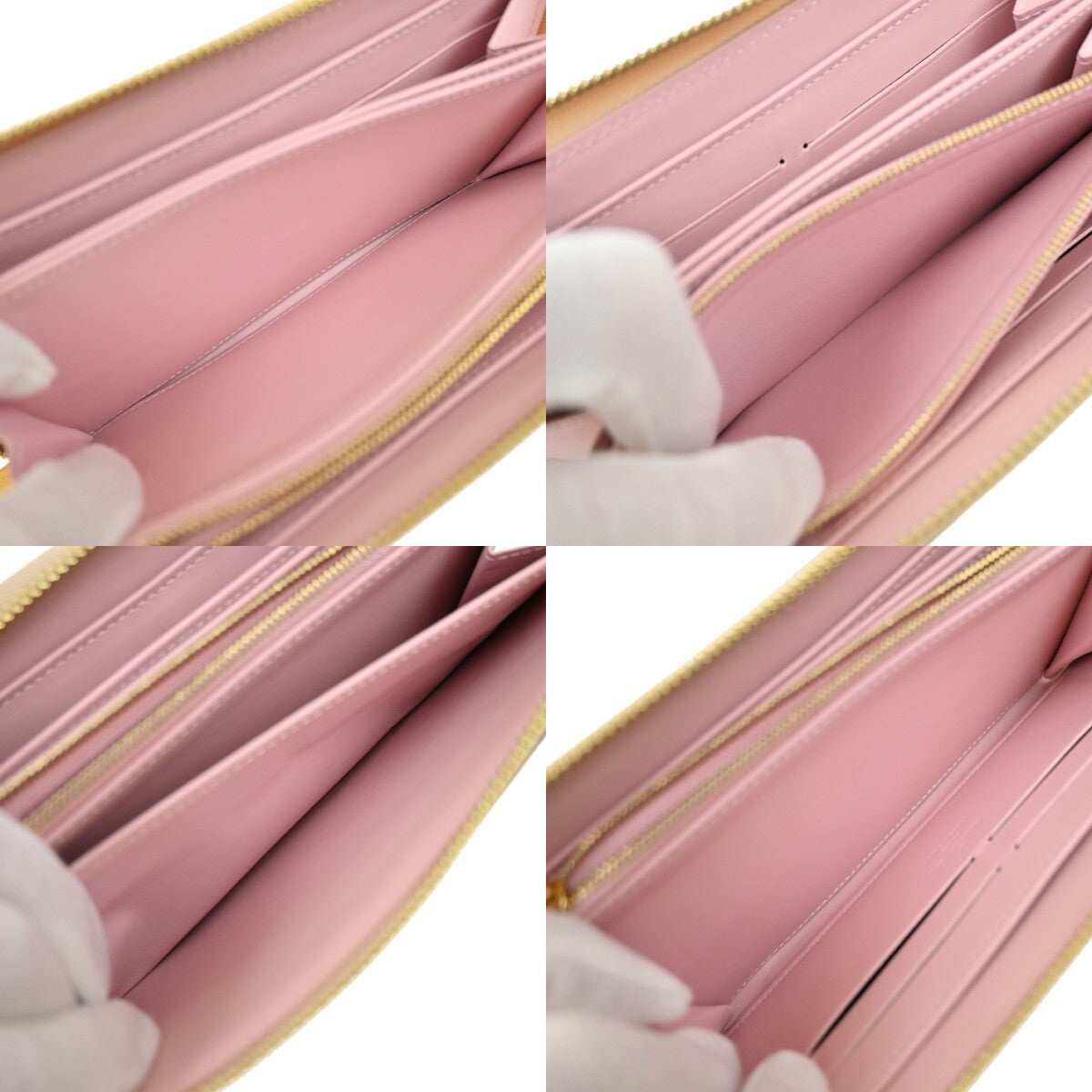 Louis Vuitton Zipped Wallet Monogram Eclipse Canvas, BEIGE, PATENT_LEATHER, Wallets