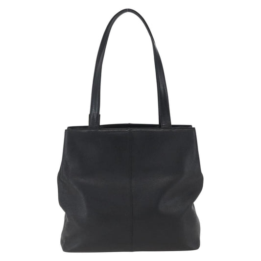 Burberry Vintage tote bag Leather, BLACK, LEATHER, Tote bag