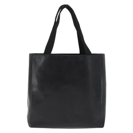 Prada Vintage Tote Leather, BLACK, LEATHER, Tote bag