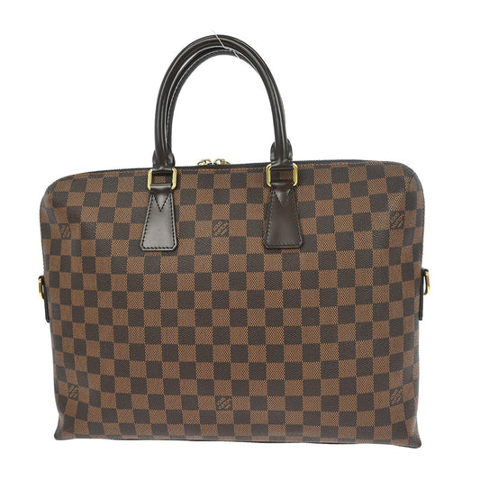 Louis Vuitton Porte-Documents Jour Bag Damier, BROWN, CANVAS, Briefcase