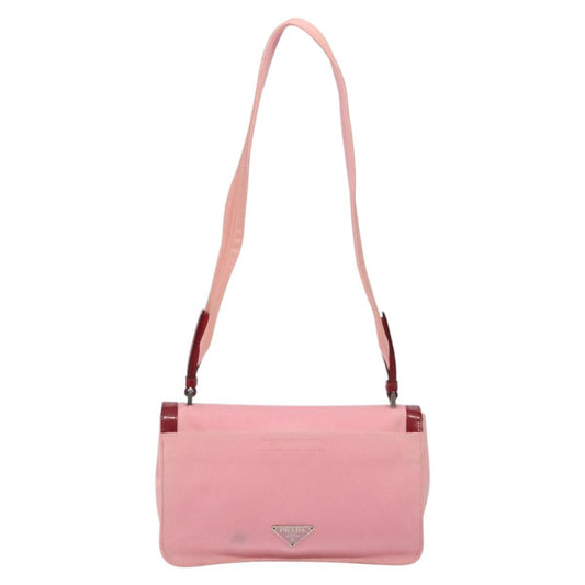 Prada Vintage Shoulder Bag Canvas, PINK, CANVAS, Shoulder bag