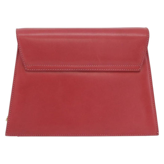 Salvatore Ferragamo Vintage Chain Shoulder Bag Leather, PINK, LEATHER, Shoulder bag