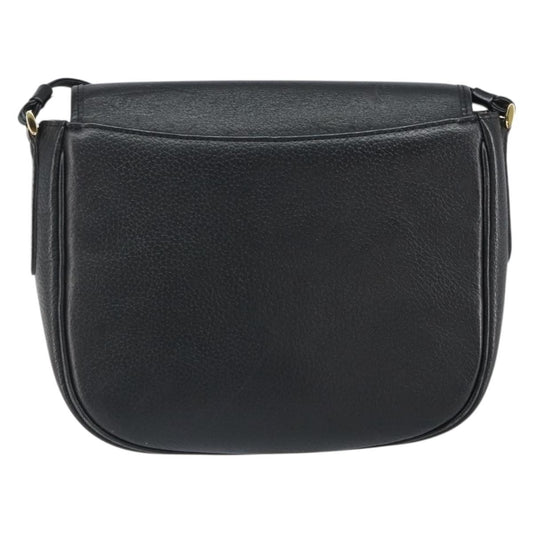 Burberry Vintage Shoulder Bag Leather, BLACK, LEATHER, Shoulder bag