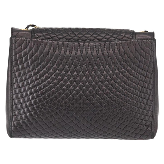 Bally Vintage Shoulder Bag Leather, BLACK, LEATHER, Shoulder bag