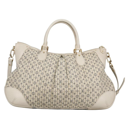 Louis Vuitton Marina Handbag Mini Lin Croisette, BEIGE, CANVAS, Handbag