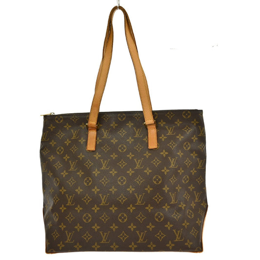 Louis Vuitton Cabas Mezzo Monogram Canvas, BROWN, CANVAS, Tote bag