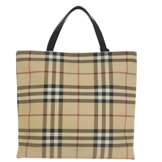 Burberry Top Handle Tote Nova Check Canvas, BEIGE, CANVAS, Tote bag
