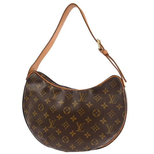 Louis Vuitton Croissant Handbag Monogram Canvas, BROWN, CANVAS, Handbag
