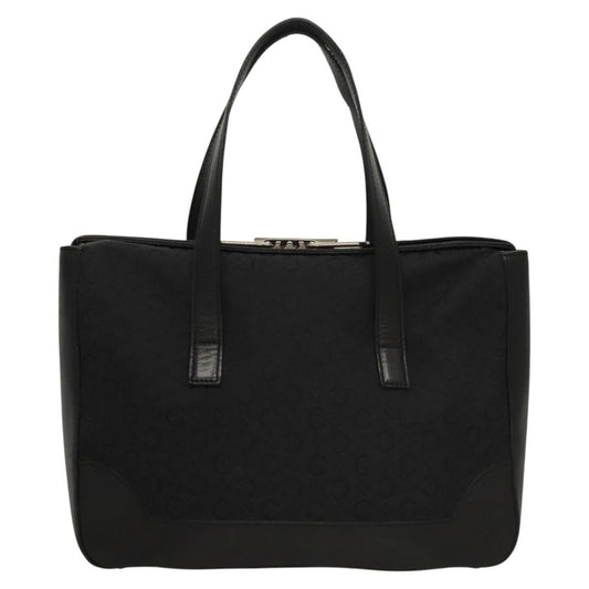 Celine C Macadam Handbag Canvas, BLACK, CANVAS, Handbag