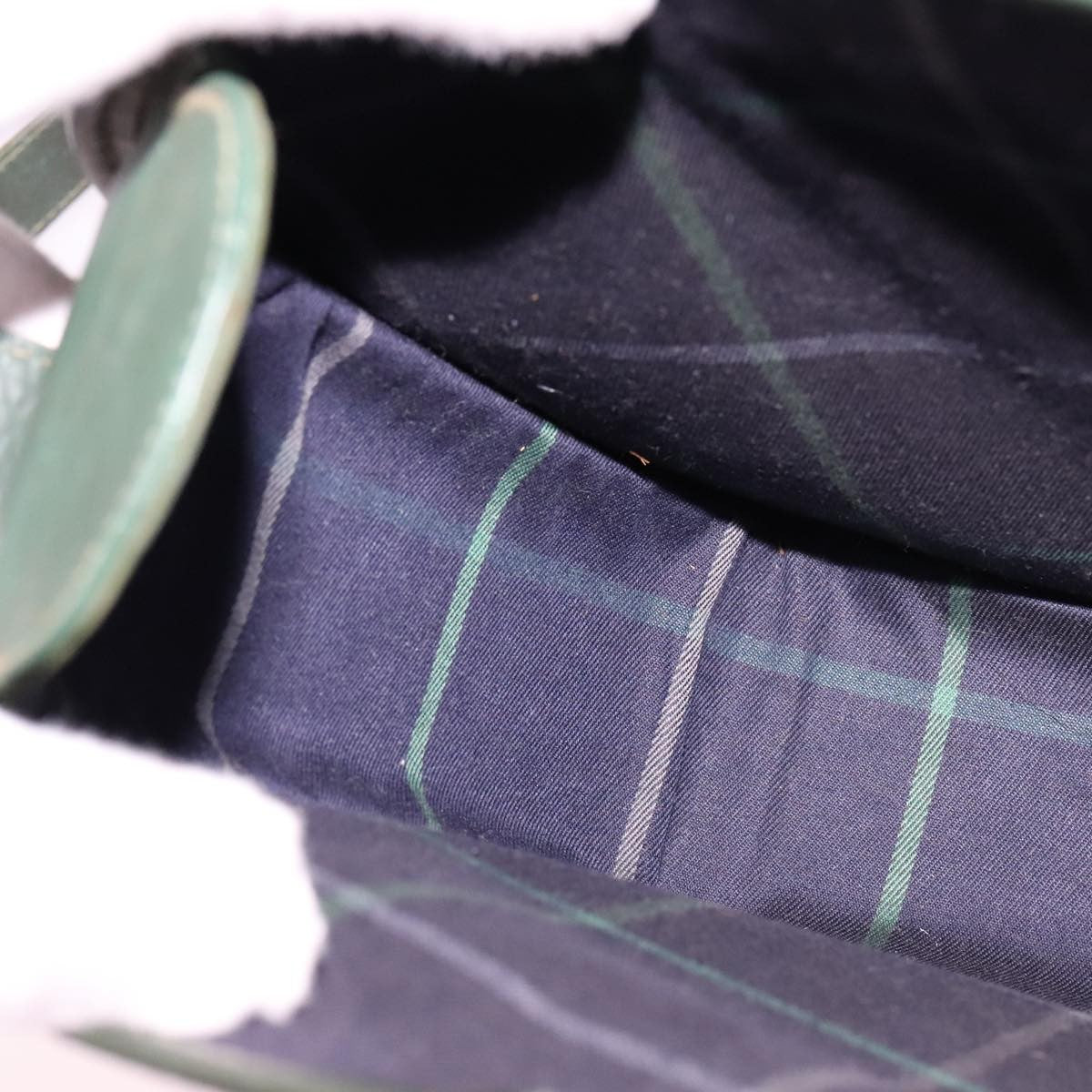 Burberry Vintage Shoulder Bag Leather, GREEN, LEATHER, Shoulder bag