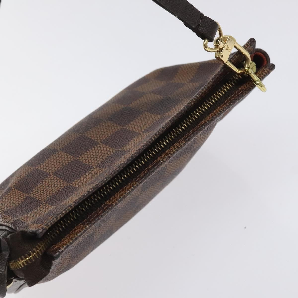 Louis Vuitton Trousse Make Up Bag Damier, BROWN, CANVAS, Clutche & pouche