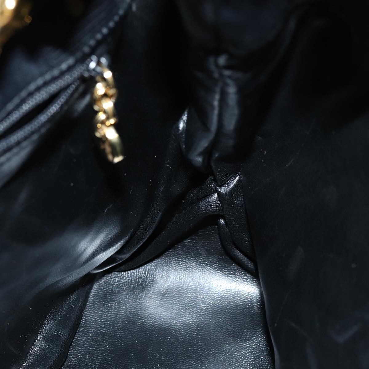 Salvatore Ferragamo Vintage Handbag Canvas, BLACK, CANVAS, Handbag