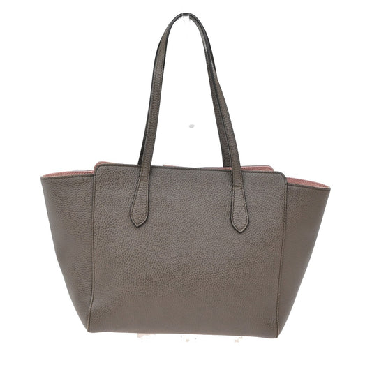 Gucci Swing Tote Leather, BROWN, LEATHER, Tote bag