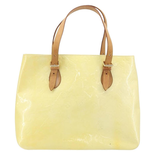 Louis Vuitton Brentwood Handbag Monogram Vernis, YELLOW, PATENT_LEATHER, Tote bag