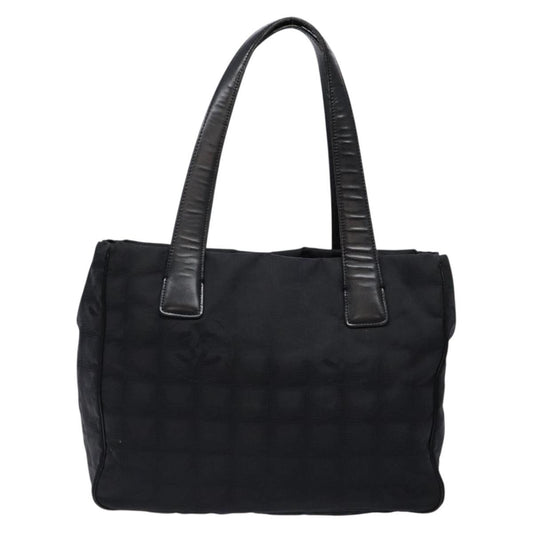Chanel Travel Line Tote Nylon, BLACK, NYLON, Travel bag