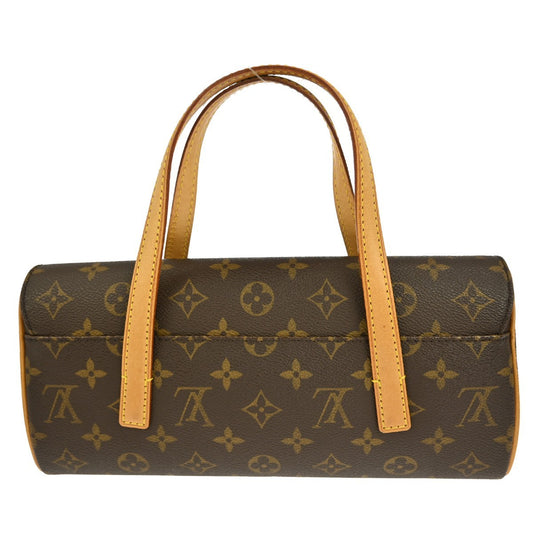 Louis Vuitton Sonatine Handbag Monogram Canvas, BROWN, CANVAS, Handbag