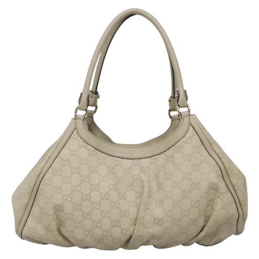 Gucci D-Ring Tote Guccissima Leather, WHITE, LEATHER, Tote bag