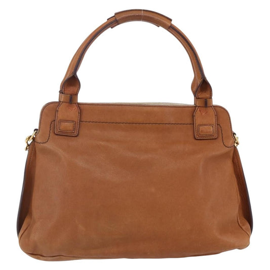 Chloe Margaret Handbag Leather, BROWN, LEATHER, Handbag