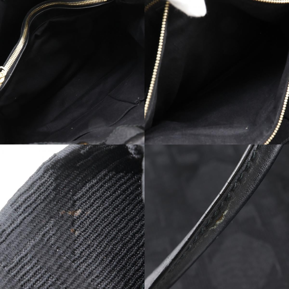 Christian Dior Lady cannage Matelassé, BLACK, CANVAS, Tote bag