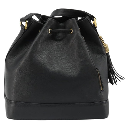 Valentino Garavani Vintage shoulder bag Leather, Black, Leather, Shoulder Bag