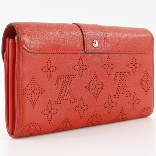 Louis Vuitton Iris Wallet Mahina Leather, Red, Leather, Wallet