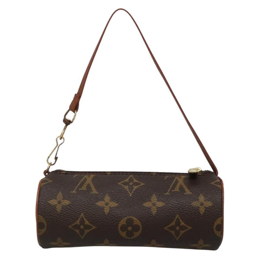Louis Vuitton Papillon Pochette Monogram Canvas, BROWN, CANVAS, Clutche & pouche