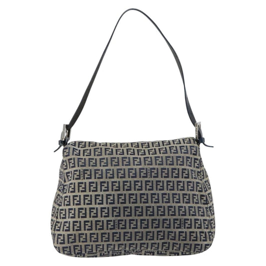 Fendi Mama Forever Bag Zucchino Canvas, NAVY, CANVAS, Tote bag