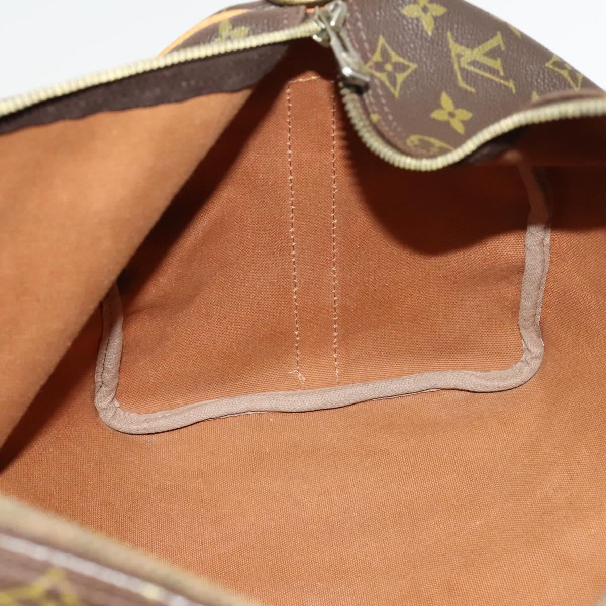 Louis Vuitton Keepall Bandouliere Bag Monogram Canvas, BROWN, CANVAS, Travel bag