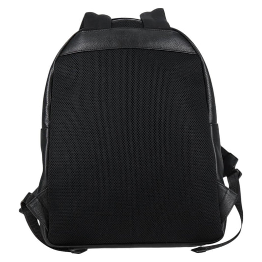 Versace Medusa Zip Backpack Leather, Black, Leather, Backpack
