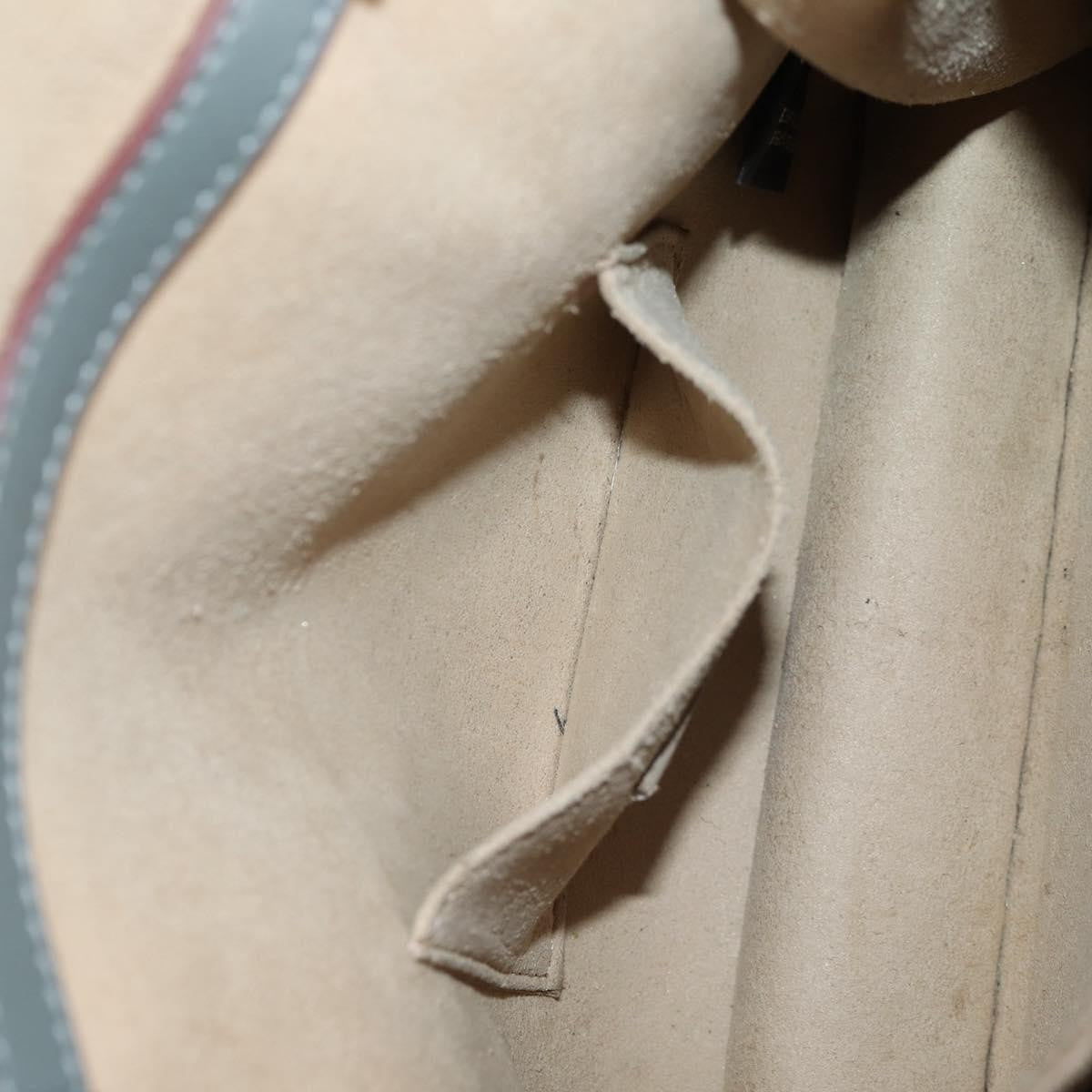 Fendi Kan I Bag Leather, GRAY, LEATHER, Handbag