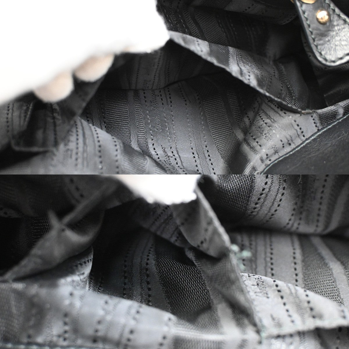 Salvatore Ferragamo Double Gancini Side Buckle Tote Leather, BLACK, LEATHER, Tote bag