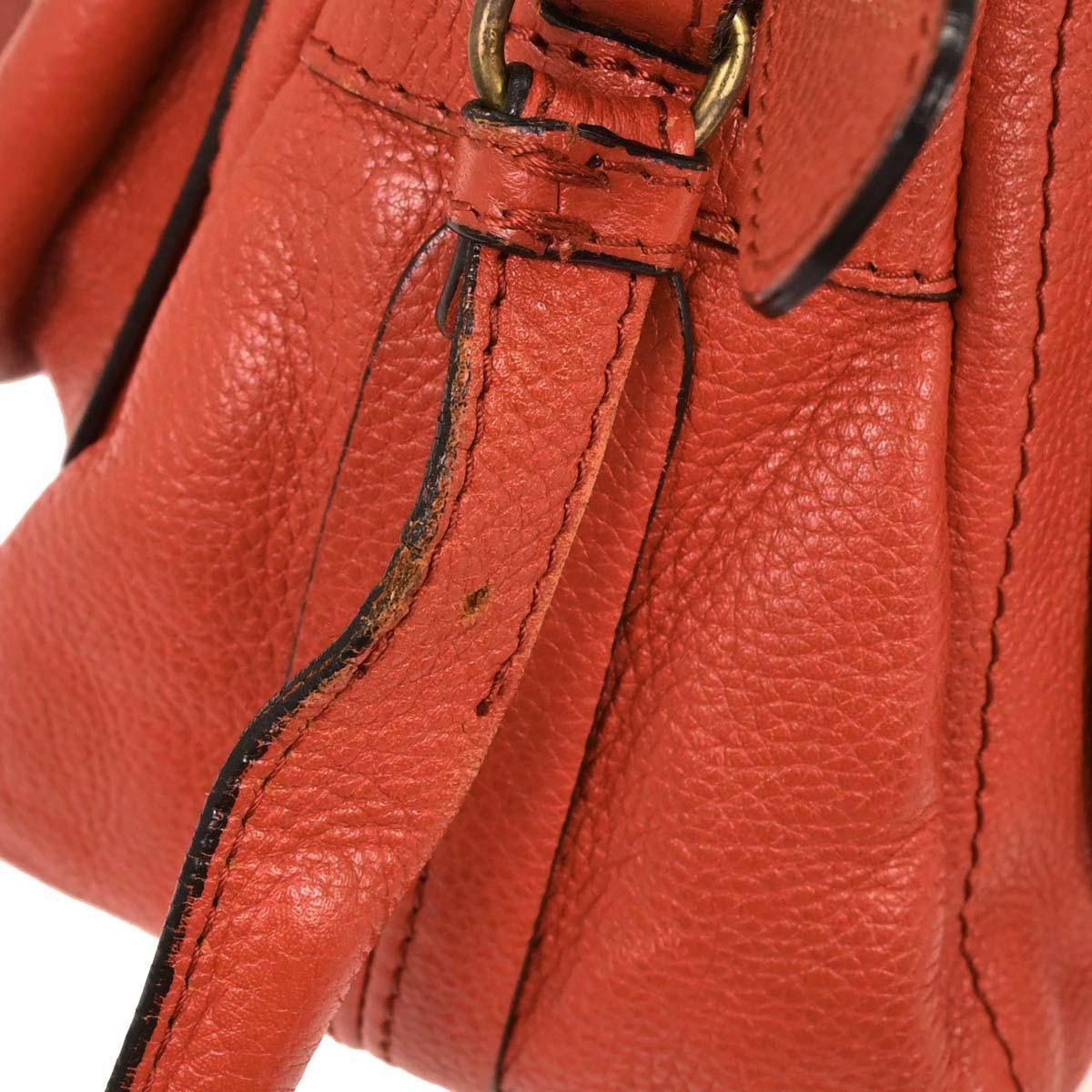 Chloe Paraty Handbag Quilted Leather, RED, LEATHER, Handbag