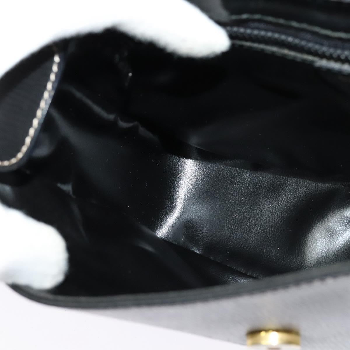 Celine Vintage Circle Logo Crossbody Bag Leather, BLACK, LEATHER, Crossbody bag