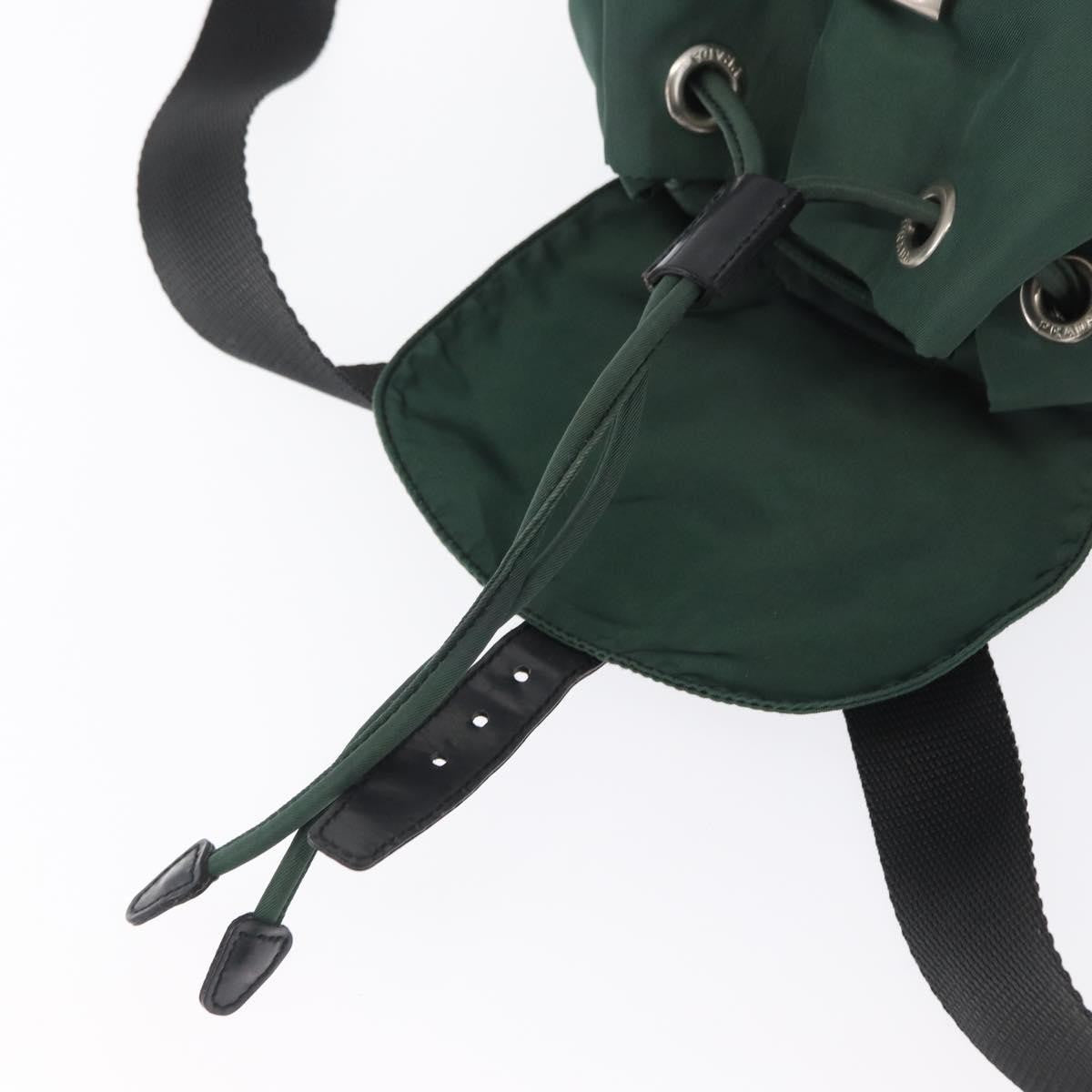 Prada Front Pocket Backpack Tessuto, GREEN, NYLON, Backpack