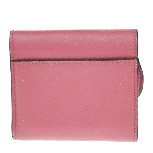 Christian Dior Saddle Trifold Flap Wallet Leather, PINK, LEATHER, Wallets