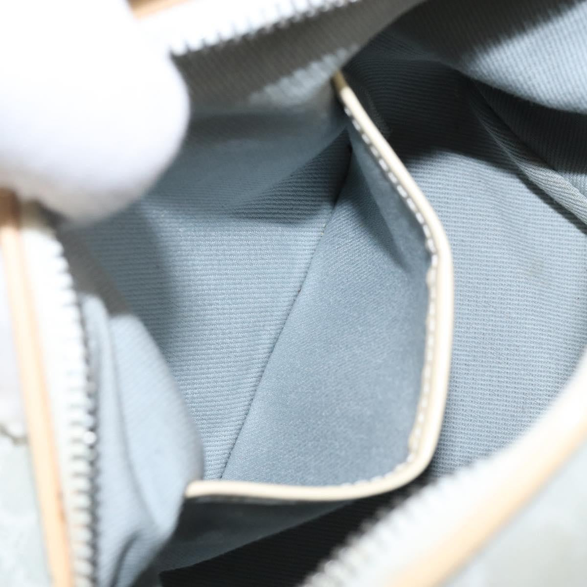 Celine Macadam Handbag Macadam with leather, SILVER, CANVAS, Handbag