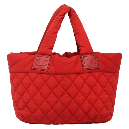 Chanel Coco Cocoon Reversible Tote Quilted Nylon, RED, NYLON, Tote bag